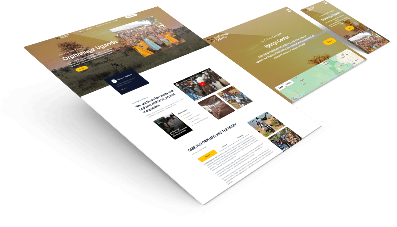 Orphanage Uganda Association - Project by Christian Web Designer